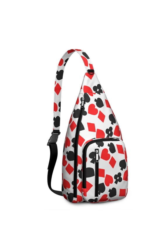 Training Essential Sling Backpack - Sports Print Shoulder Bag for Baseball, Football & Athletic Gear