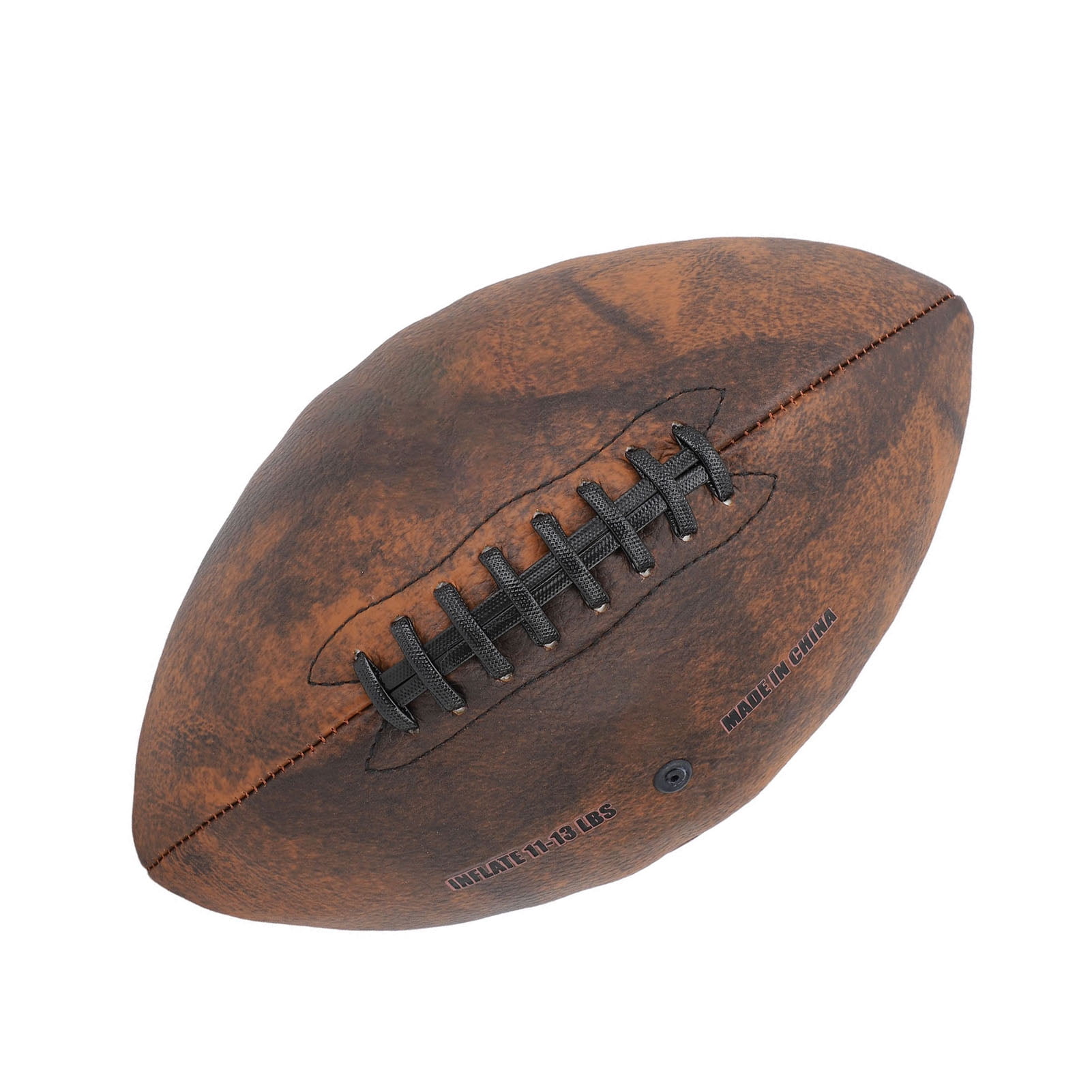 Training Football Size 9 Rugby Ball PU Comfortable Grip Vintage Design Durable Sports for Game Match