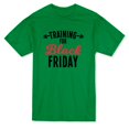 thumbnail image 1 of "Training For Black Friday" Quote Weight Graphic Men's T-shirt, 1 of 1