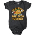 thumbnail image 1 of Training for Taco Tuesday Baby Bodysuit Funny Sarcastic Tacos Graphic Novelty Jumper for Infants, 1 of 8