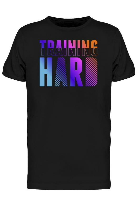 Training Hard Active Wear T-Shirt Men -Image by Shutterstock, Male XX-Large