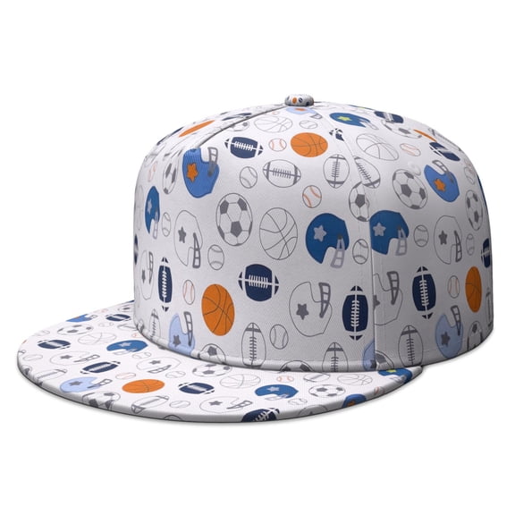 Training Hat – Basketball Soccer Design Adjustable Snapback for Teens, Athlete Competition Gift
