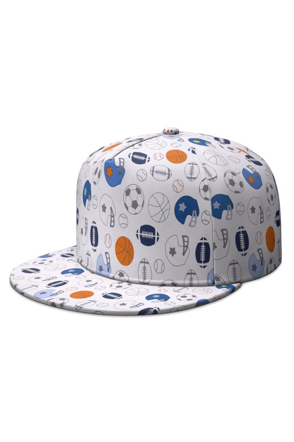 Training Hat – Basketball Soccer Design Adjustable Snapback for Teens, Athlete Competition Gift