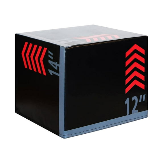 Training Jump Box Plyometric Step Box Agility Jumping Box with PVC Cushioning for Home Gym Adults