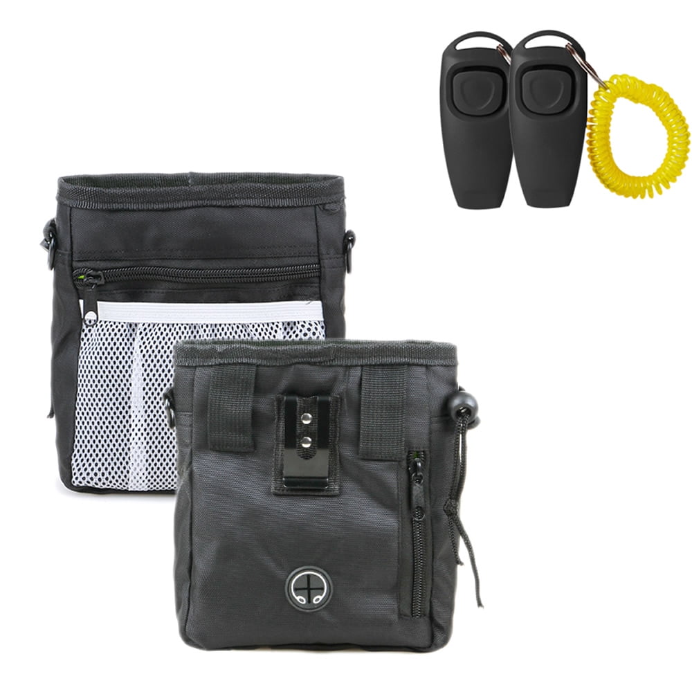 Training Kit, 1 Dog Treat Training Bag and 2 Pet Training Clickers with