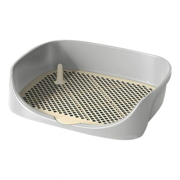 Dog Toilet Training Pad Holder - Indoor Puppy Potty Tray with Mesh Grids for Clean Paws & Floors B