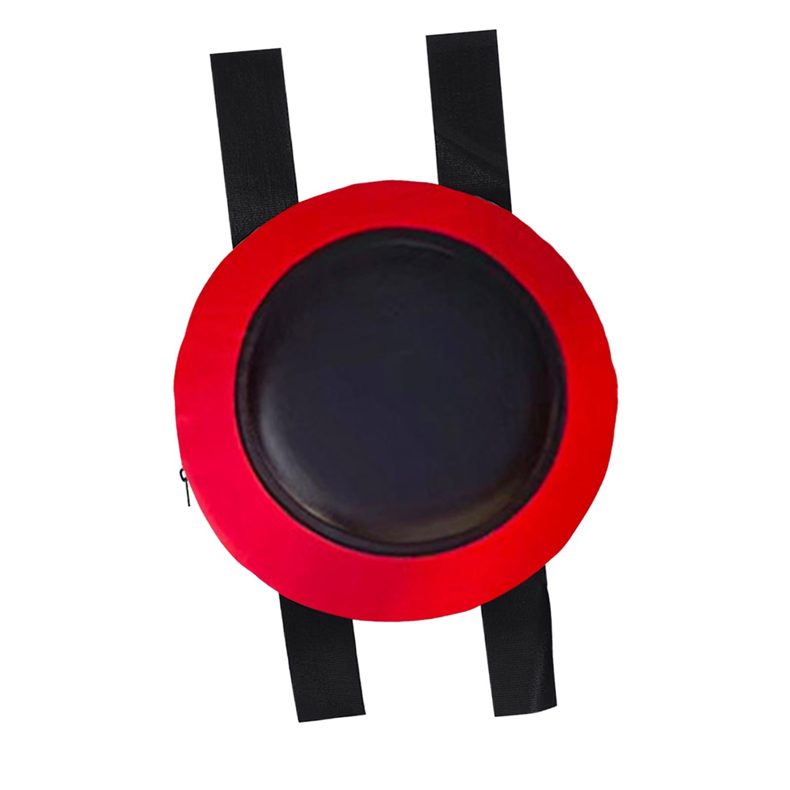 Training Pad PU Leather Boxing Wall Target Punch Bag Wall Punching Bag for Sanda Red Black 30cm