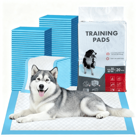 Puppy Pads XL 20 Count, Dog Pee Pads Extra Large,   24 in x 36 in Pee Pads for Dogs,  Disposable Dog Training Pads Super Absorbent&Leak-Proof, Quick-Dry Potty Piddle Pads for Doggy, Cats, Pet Supplie