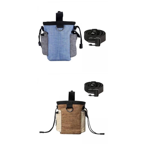 Training Pouch,Dog Training Bag Treat Pouch Pocket Fanny Pack,Puppy Education Food Storage Bag Waist Belt, Drawstring Bag Waste Bag Dispenser,Toys Pet Carrier Holder Running Walking