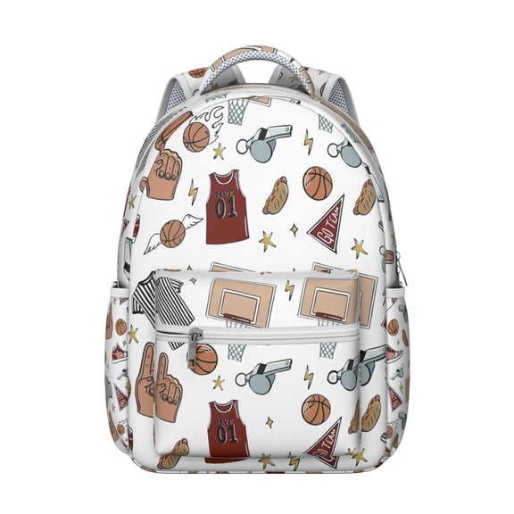 Training Sports Students Backpack Baseball Football Soccer Basketball Ball Game School Bag, Lightweight and Comfortable for Student and Teens