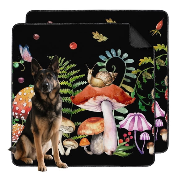 Training System 48"x48" Reusable Dog Potty Pads, Washable Housebreaking Pads with Advanced Absorption and Plant Designs