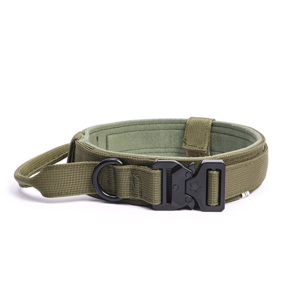 Training Tactical Dog Collar, Outdoor Training Tactics For Large Sized Outdoor Dogs Dog Pet Collar,Gifts for Pets and Pet Lovers(Green,XL)