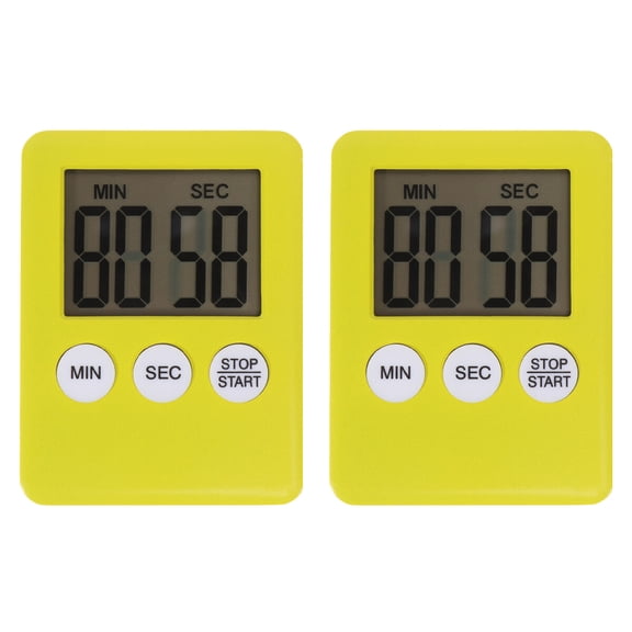 ULTNICE 2 Pcs Led Digital Timer - Multifunctional Sport Training Kitchen Timer - Magnetic Digital Timer For Baking Kitchen, Kids Desk, Office Desk And Meetings