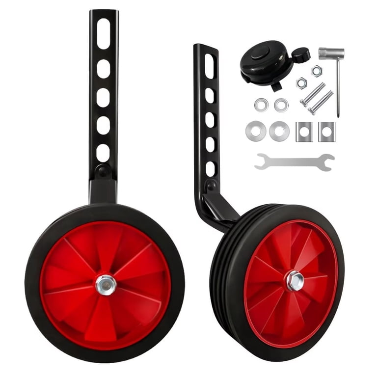 TenFans Heavy Duty Bike Training Wheels for Kids, Adjustable Rear 