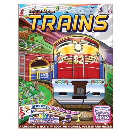 Trains Coloring Book with the Song Big Ol' Train by the Color Tones®