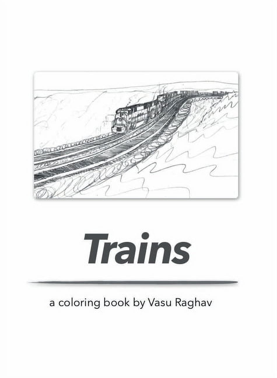 Trains: a coloring book - Walmart.com