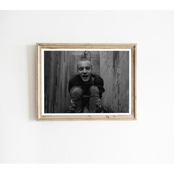 Trainspotting Bathroom, Funny Bathroom Decor, Black and White, Toilet Print, Restroom Decor, Toilet Humor, Wall Art, Unframed Poster Size 8x12