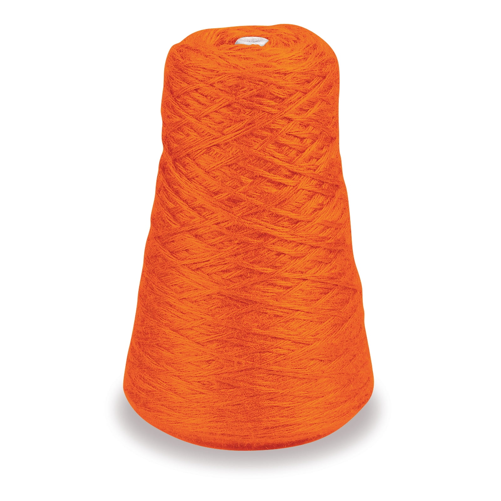 Trait Tex Acrylic 4-Ply Double-Weight Yarn Refill Cone, 315 yd Dispenser Box, Orange, 8 oz Cone