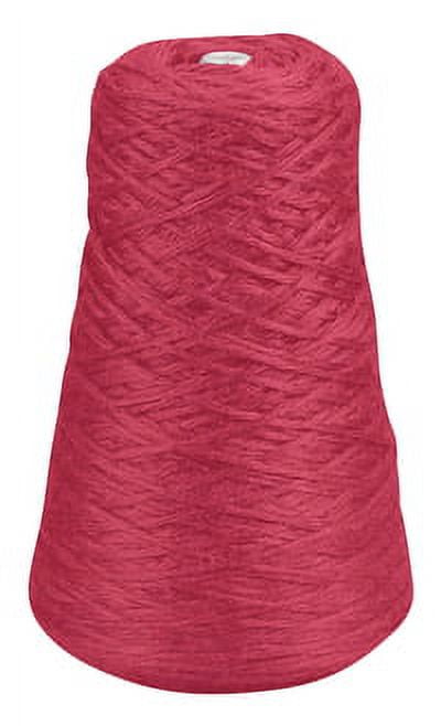 Trait-tex 4-Ply Double Weight Rug Yarn Refill Cone, Red, 8 oz., 315 Yards