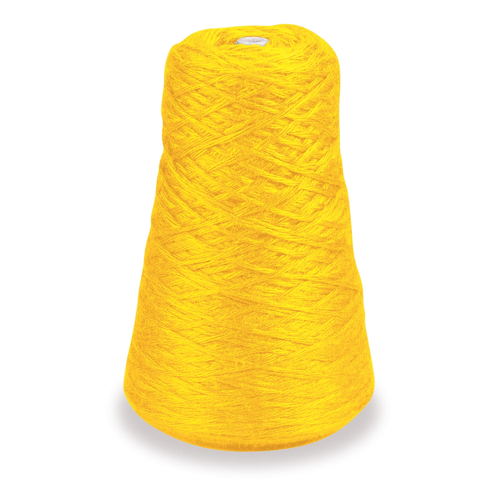 Trait-tex 4-Ply Double Weight Rug Yarn Refill Cone, Yellow, 8 oz., 315 Yards