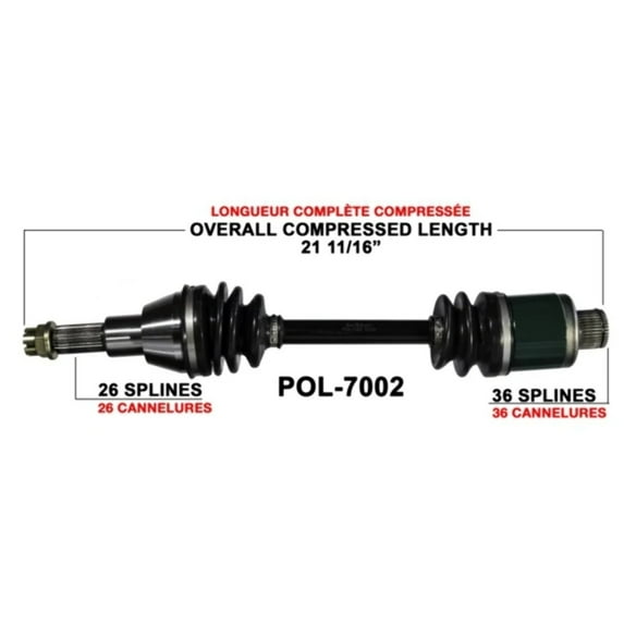 TrakMotive Drive Axle Rear POL-7082