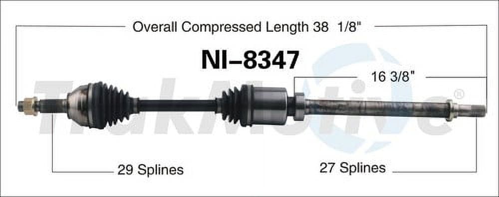 TrakMotive NI8347 Fits select: 2008-2013 NISSAN ROGUE, 2014-2015