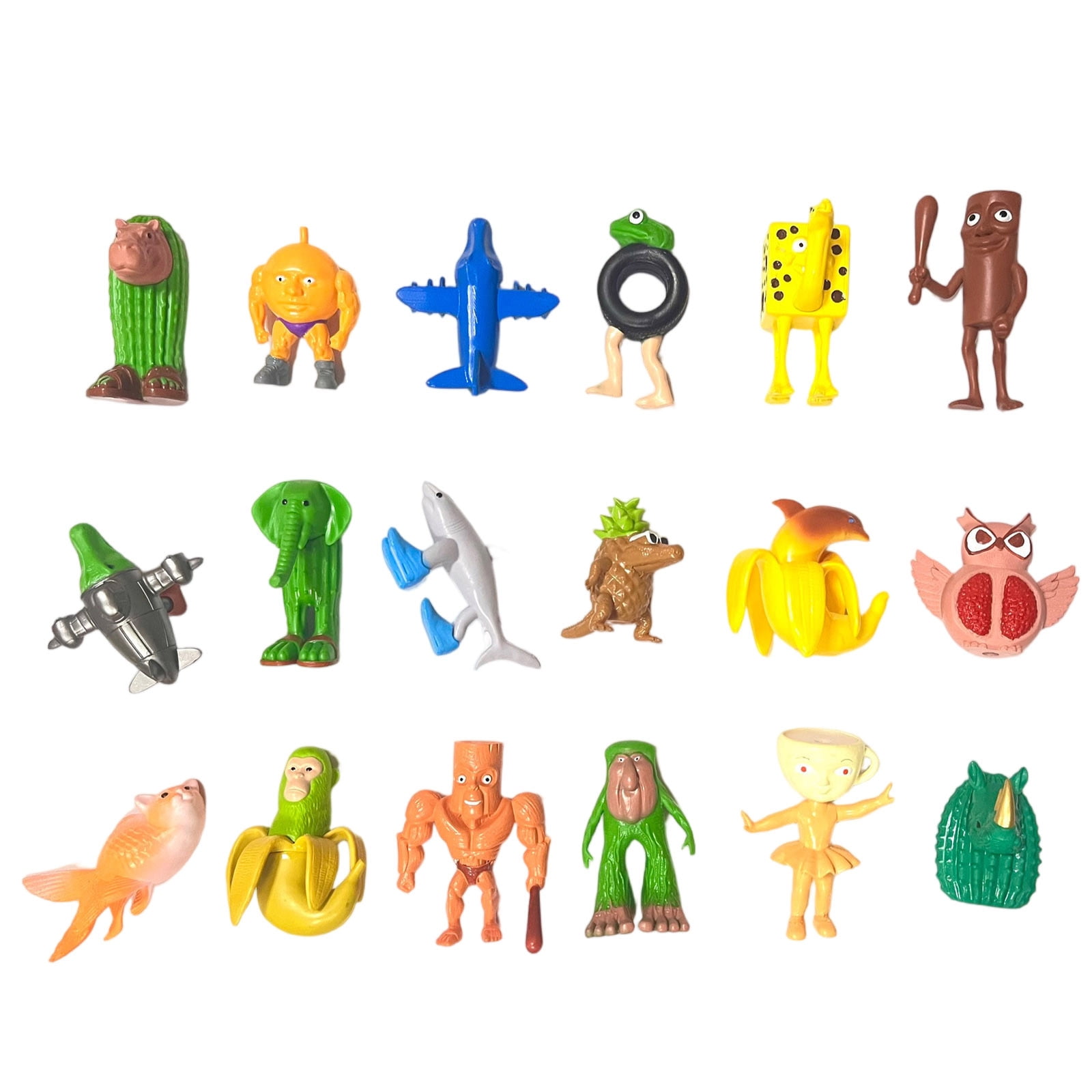 Stickers Italian Brainrot – 100 Piezas, Diseños Animales, PVC Resistente, 3-8 Cm