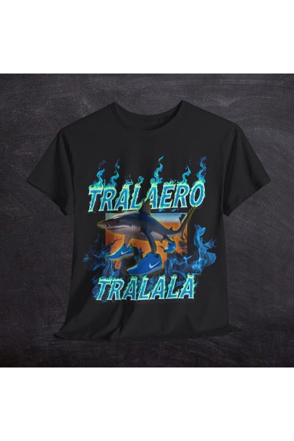 Tralalero Tralala Funny Shark Meme Unisex T-shirt, Tralalero Tralala Tee, Meme Lover Gift Shirt, Shark Graphic Tee, Casual Tee