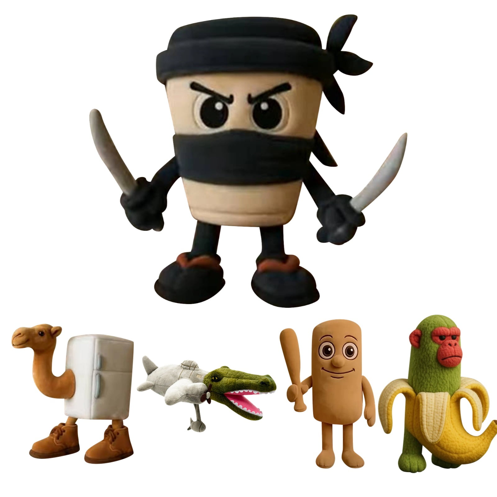 JYNVO Tung Tung Tung Sahur Plüschtier - Italienisches Kuscheltier 38cm