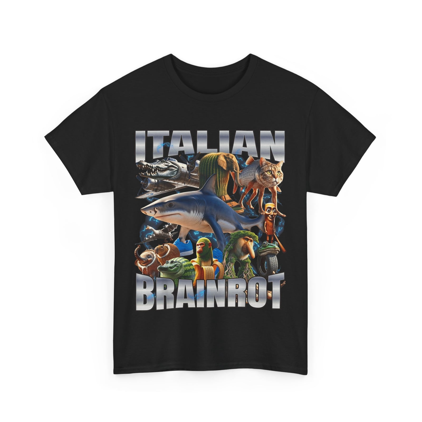 Tralalero Tralala Shark Meme Women Men Funny T-Shirt - Walmart.com