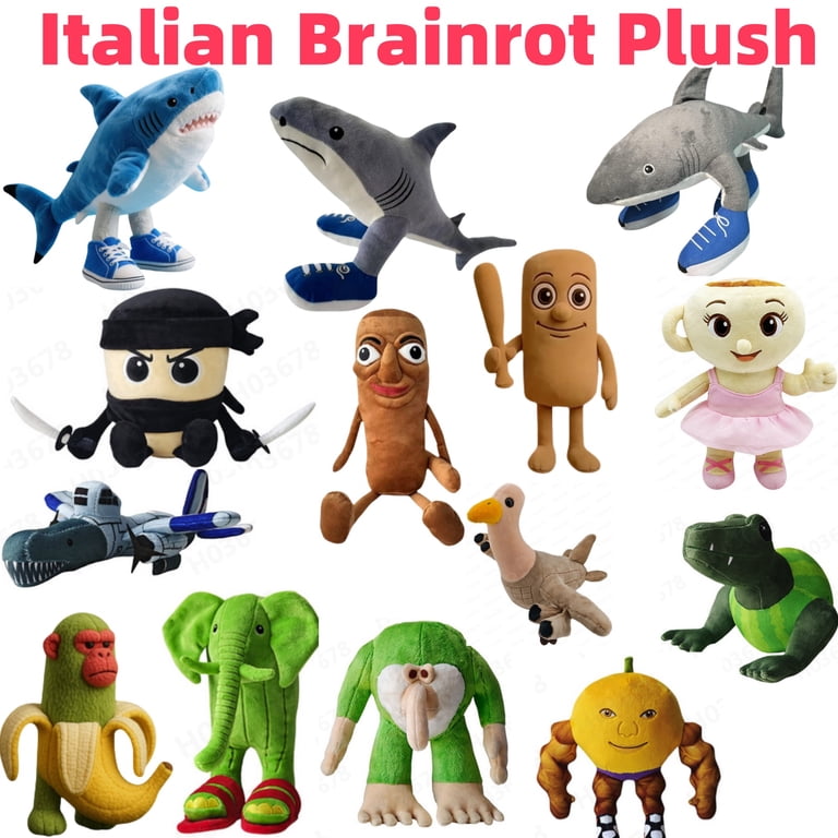Peluche Tralalero Tralala De AOOSA – Muñeco Suave Y Divertido De Italian Brainrot, Ideal Para Regalar Y Decorar Con Humor