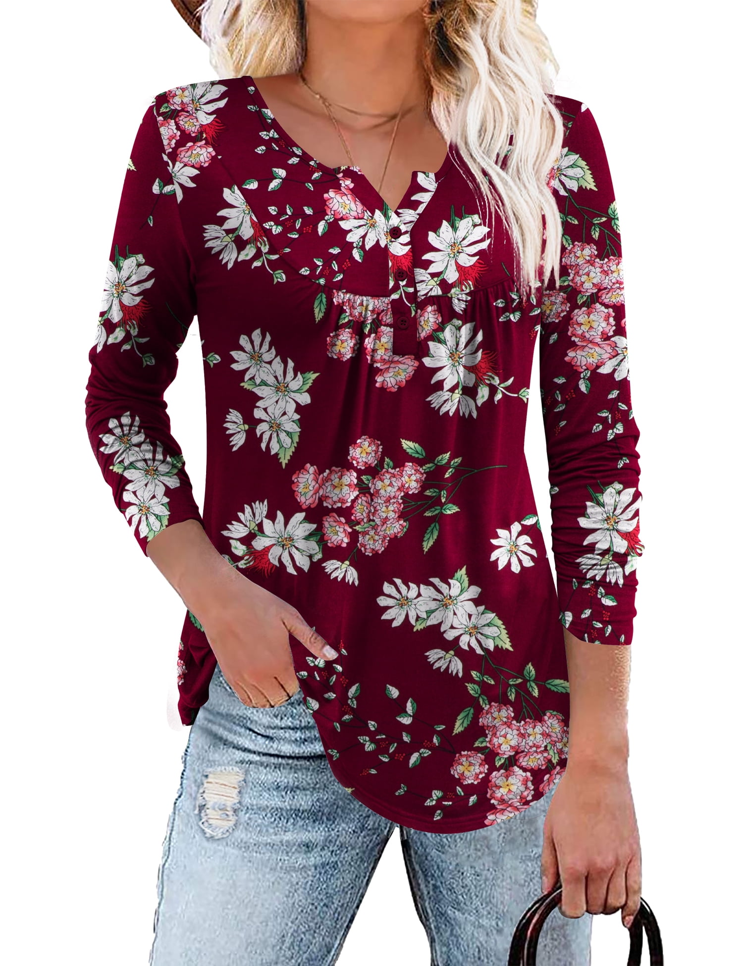 Plus Size Tunic, Womens Tunic, Womens Shirt, Long Sleeve Shirts