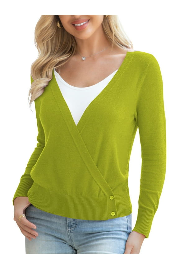 Women's Sweaters Cardigan V Neck Button Down Open Front Shrug for Women s-2xl