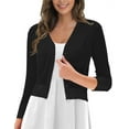 thumbnail image 1 of Traleubie Women's Sweaters Cardigan V neck Button Down Open Front Shrug Black Cardigan Sweaters for Women, 1 of 8