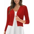 thumbnail image 1 of Traleubie Women's Sweaters Cardigan V neck Button Down Open Front Shrug Red Cardigan Sweaters for Women, 1 of 8