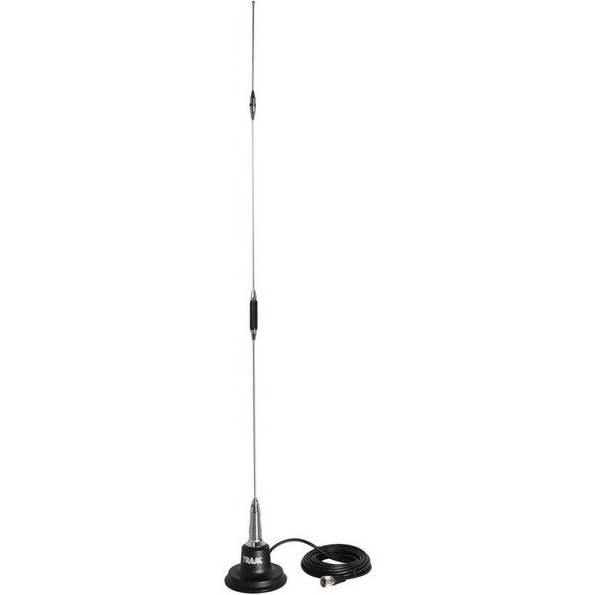 Tram 11863-S Pre-Tuned 144MHz-148MHz VHF/430MHz-450MHz UHF Amateur High-Gain Dual-Band 4" Magnet Antenna Kit with Rubber