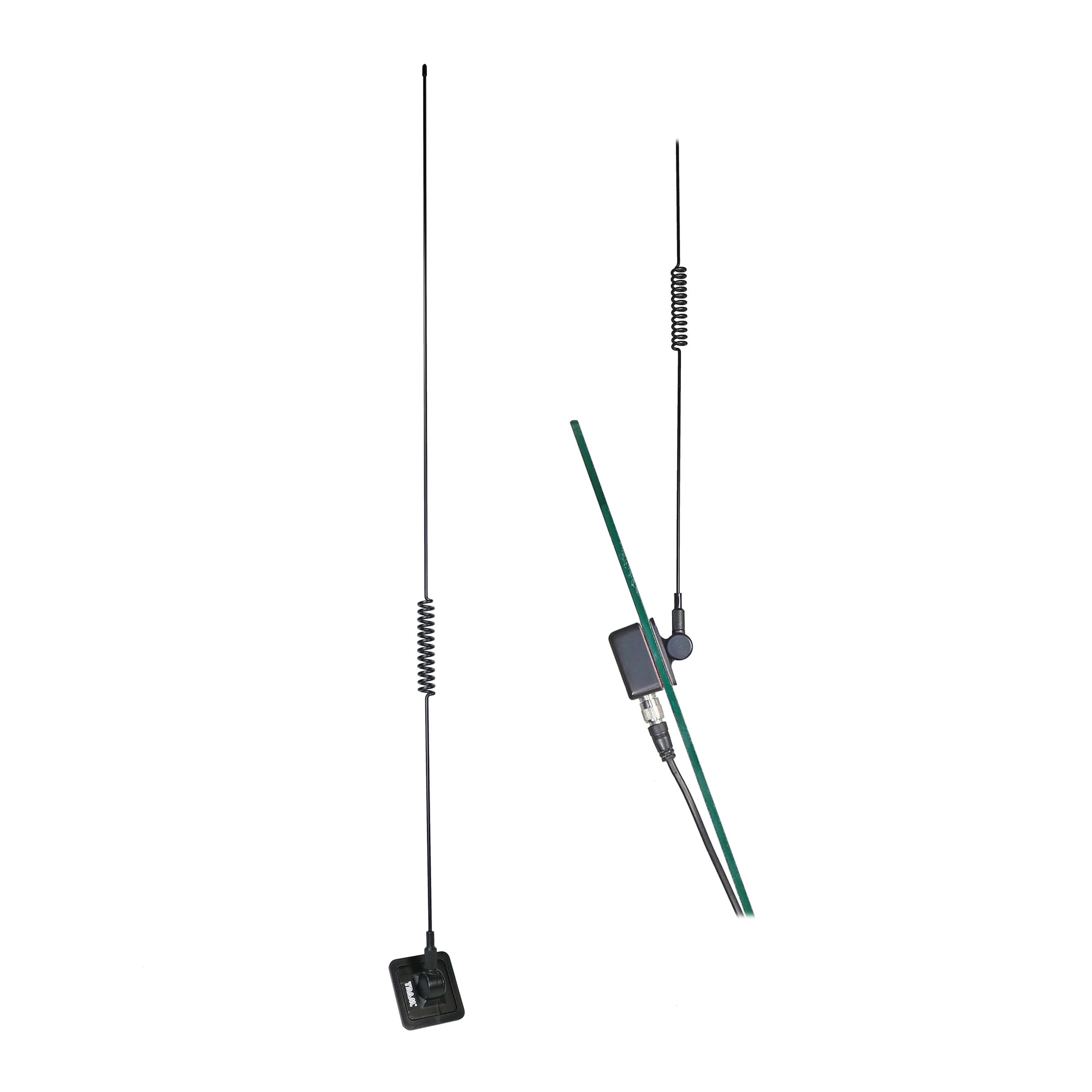 Tram 25 MHz to 1,300 MHz Scanner Glass-Mount Antenna with RG58/U Cable and BNC Connector