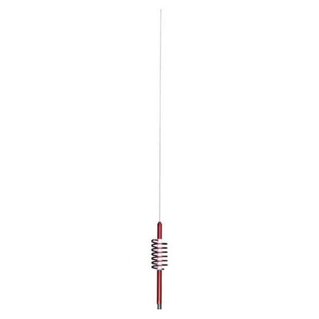 Tram WC-6-R 2,000-Watt WILDCAT Trucker CB Antenna with 6-In. Anodized Aluminum Shaft with Extremely Low SWR and Long-Distance Transmit and Receive (Red)