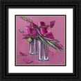 thumbnail image 1 of Tramoni, Oliver 26x26 Black Ornate Wood Framed with Double Matting Museum Art Print Titled - Bouquet rose II, 1 of 4