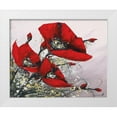 thumbnail image 1 of Tramoni, Oliver 31x26 White Modern Wood Framed Museum Art Print Titled - Bouquet de coquelicots III, 1 of 4