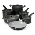thumbnail image 1 of Tramontina 11 Piece Ceramic Nonstick Nesting Cookware Set — Stackable, Space Saving Set - Dark Gray, 1 of 11