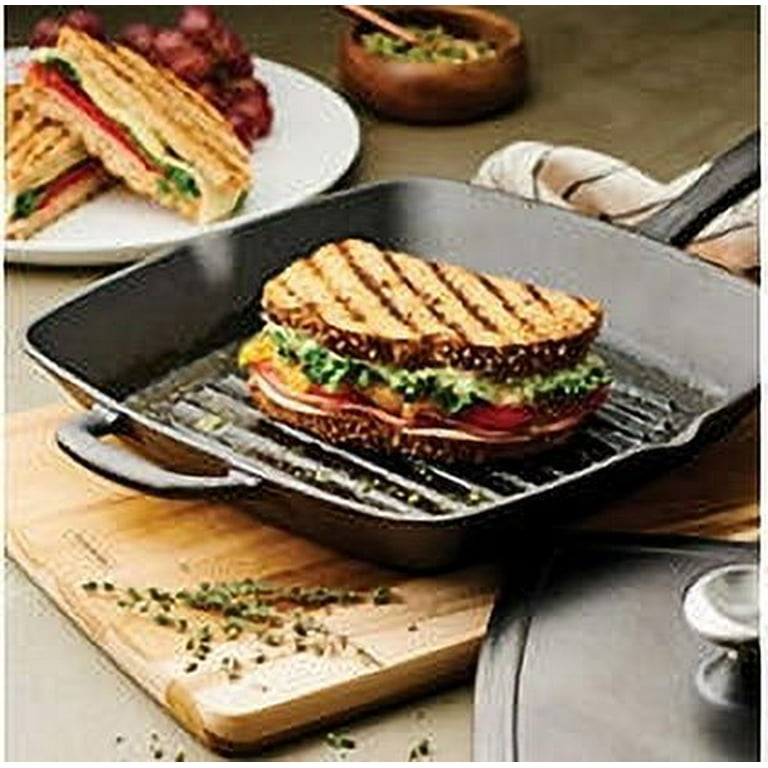 2 Pk Pre-Seasoned Cast Iron Grill and Griddle Set - Tramontina US