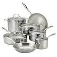 thumbnail image 1 of Tramontina 12-Piece Tri-Ply Clad Stainless Steel Cookware Set, with Glass Lids, 1 of 16