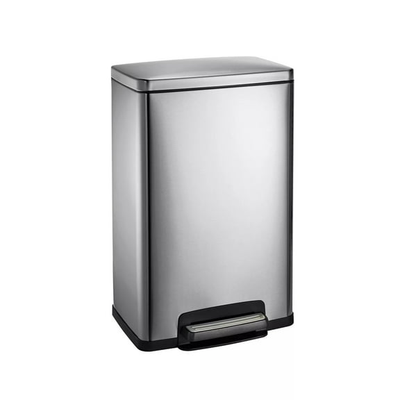 Tramontina 13 Gal Step Trash Can Stainless Steel