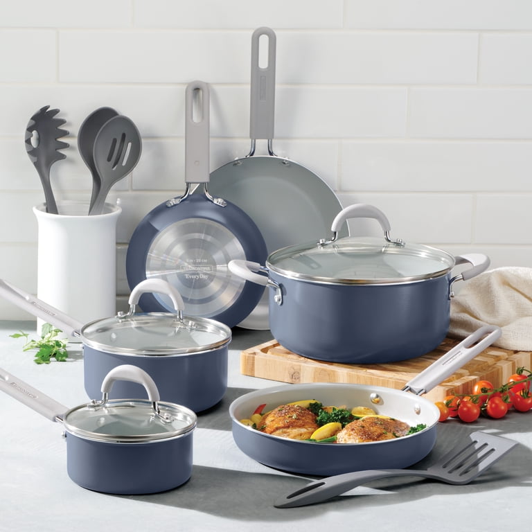 Tramontina 13-Piece Ceramic Cookware Set, Everyday Collection