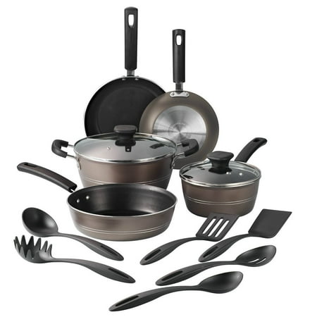 Tramontina 13pc Aluminum Non Stick Cookware Set - Hazlenut