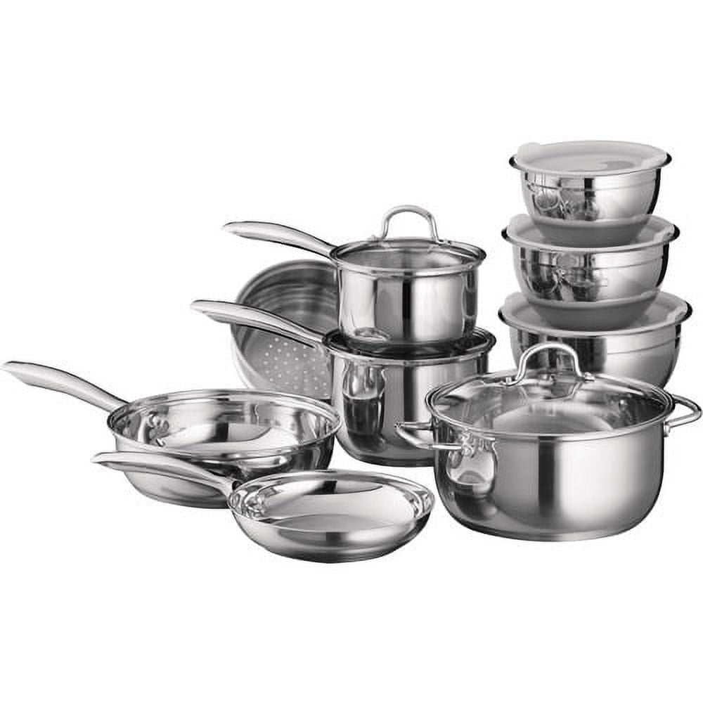 Tramontina 15-Piece Stainless Steel Cookware Set - Sam's Club