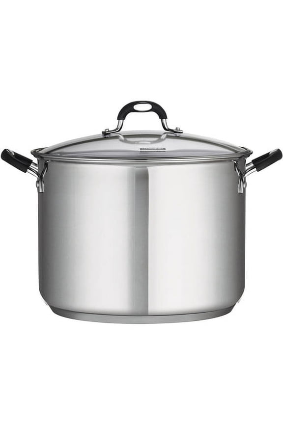16 Quart Stainless Steel Covered Stock Pot