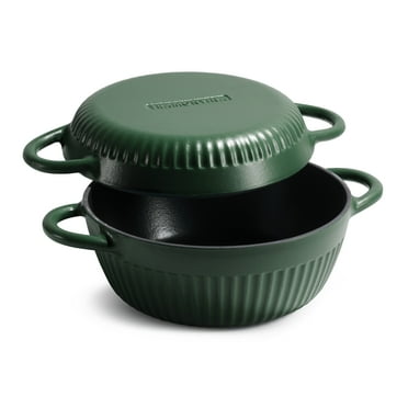 Tramontina 2-Piece Enameled Cast Iron Multipurpose Bread Oven – Flip Design for Baking and Cooking