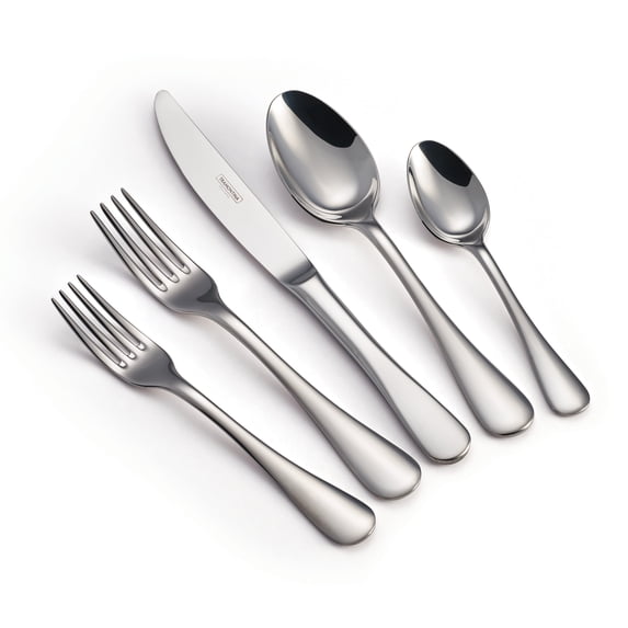 Tramontina 20-Piece Stainless Steel Flatware Set – Mirror-Polished, Dinner Knives, Forks, Spoons & Teaspoons Silverware Set, Service for 4